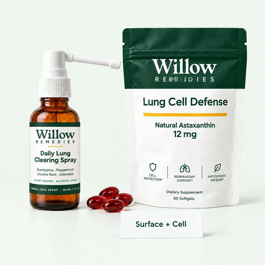 Willow Remedies spray and Lung Cell Defense