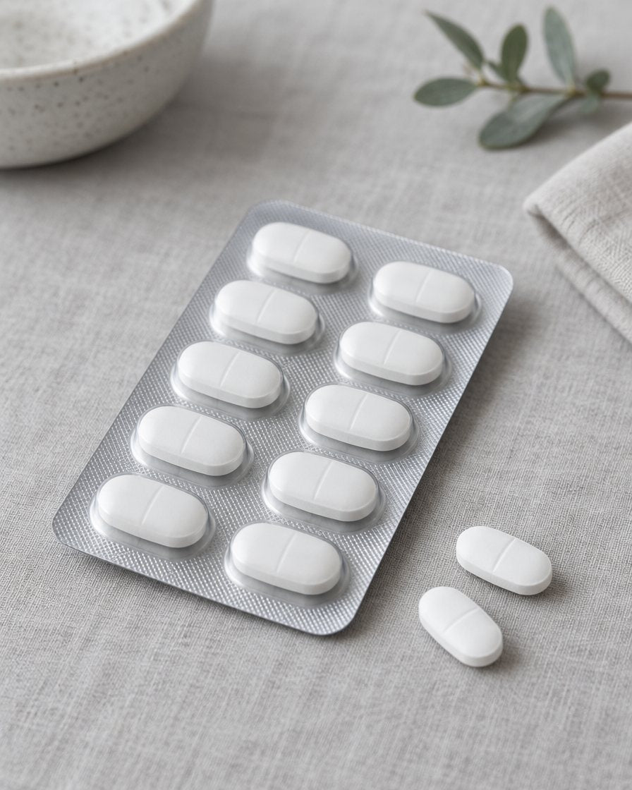 Blister pack of expectorant tablets